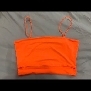 Neon Orange Crop Top